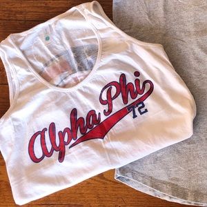 Alpha Phi Baseball Tank